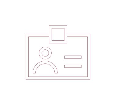 ID simgesi. kimlik simgesi.