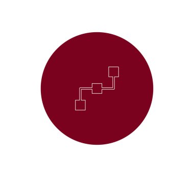 Hiyerarşi basit web simgesi.