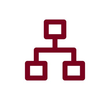 Hiyerarşi basit web simgesi.