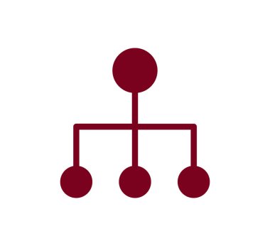 Hiyerarşi basit web simgesi.