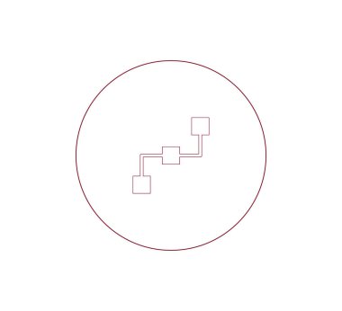 Hiyerarşi basit web simgesi.