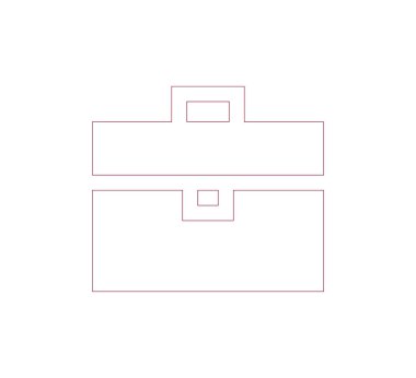 iş evrak çantası simgesi.