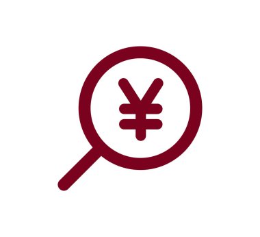 Büyüteç Düz Simgesi.