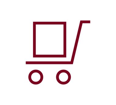 Alışveriş arabası simgesi.