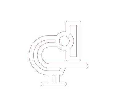 bilimsel mikroskop simgesi