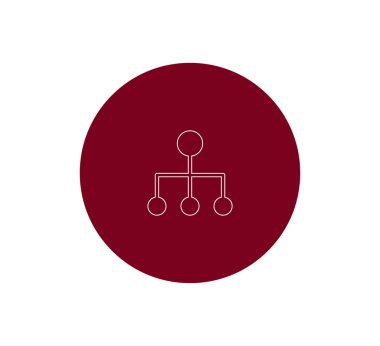 Hiyerarşi basit web simgesi.