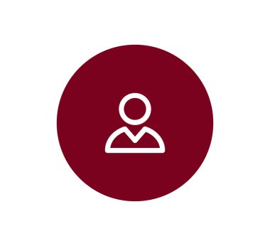 Kullanıcı düz simgesi.