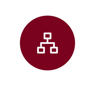 Hiyerarşi basit web simgesi.