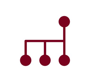 Hiyerarşi basit web simgesi.