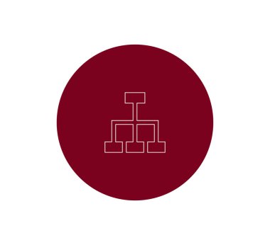 Hiyerarşi basit web simgesi.