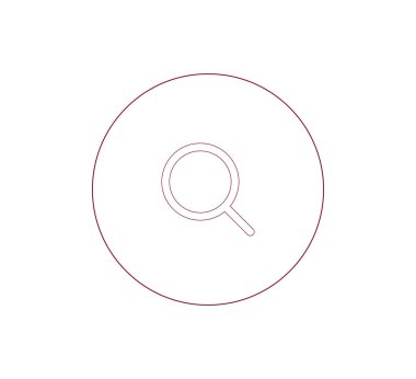 büyüteç simgesini illüstrasyon