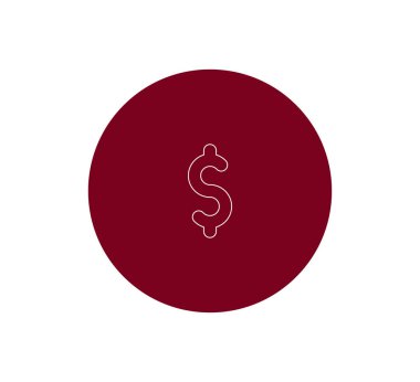 Doları para birimi simgesi.