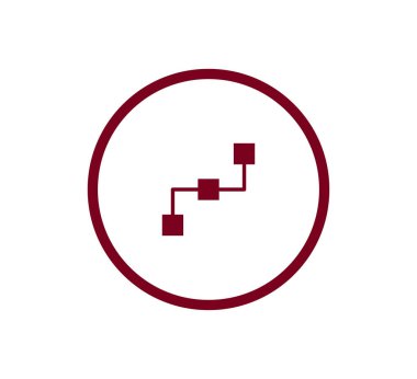 Hiyerarşi basit web simgesi.