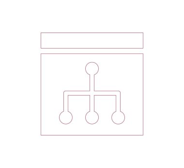 Hiyerarşi basit web simgesi.