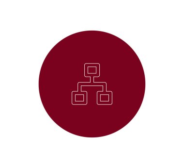 Hiyerarşi basit web simgesi.