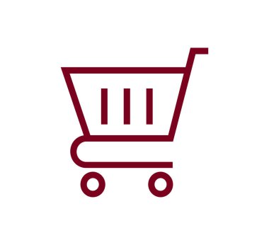 Alışveriş arabası simgesi.
