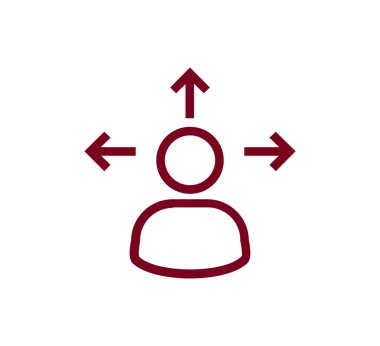 Kullanıcı düz simgesi.