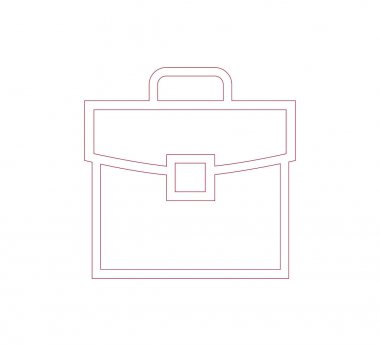 iş evrak çantası simgesi.