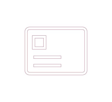 ID simgesi. kimlik simgesi.