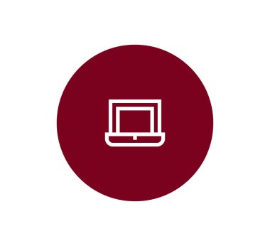 Laptop Düz Simgesi