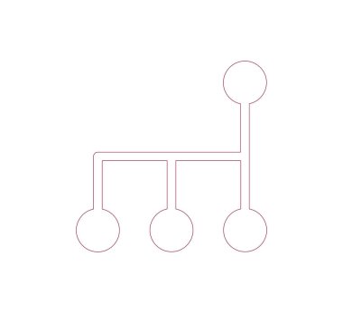 Hiyerarşi basit web simgesi.