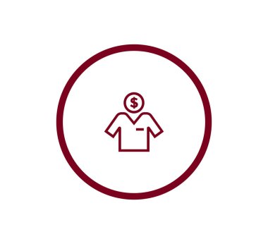 Kullanıcı düz simgesi.