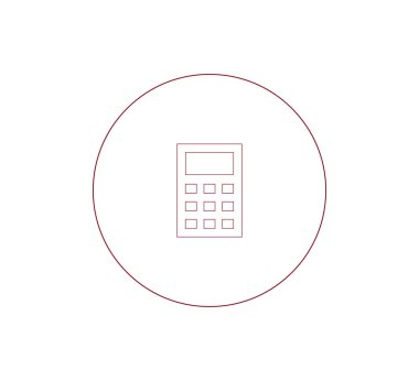 Hesap Makinesi Düz Simgesi