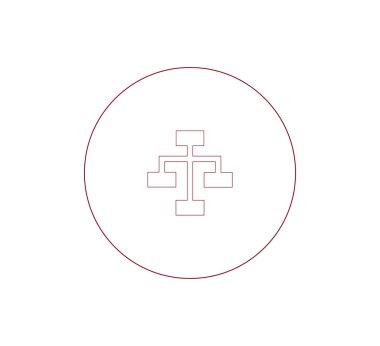 Hiyerarşi basit web simgesi.