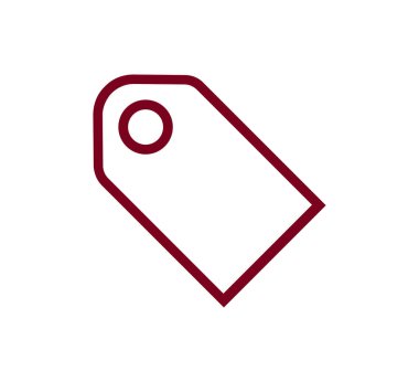 fiyat etiketi simgesi.