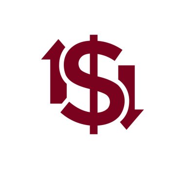 Doları para birimi simgesi.