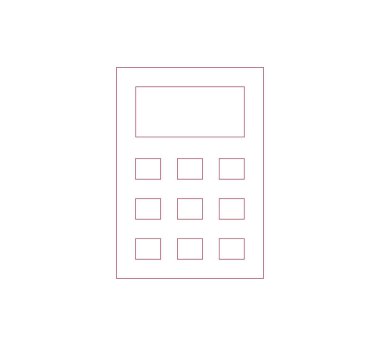 Hesap Makinesi Düz Simgesi