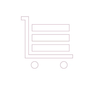 Arabası taşıyıcı simgesi