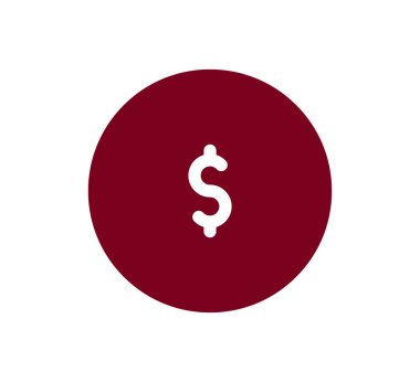 Doları para birimi simgesi.