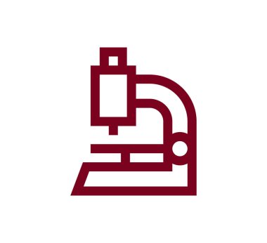 Mikroskop Düz Simgesi