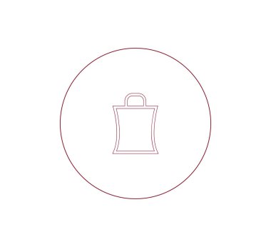 alışveriş çantası simgesi.