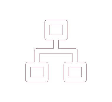 Hiyerarşi basit web simgesi.