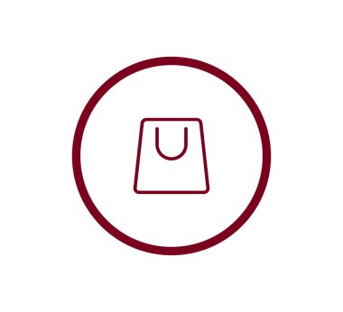 alışveriş çantası simgesi.