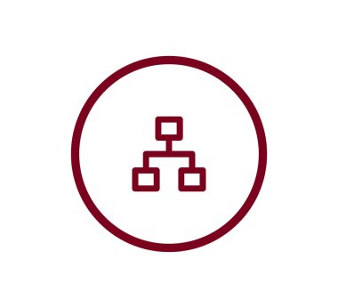 Hiyerarşi basit web simgesi.