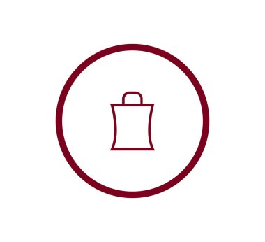 alışveriş çantası simgesi.