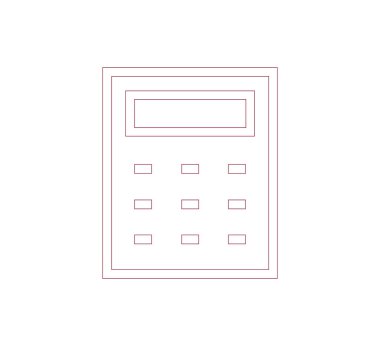 Hesap makinesi simge tasarlamak 