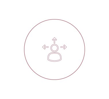 Kullanıcı düz simgesi.