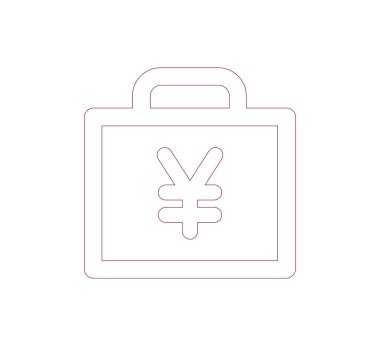 iş evrak çantası simgesi.