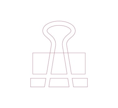 Kağıt kesme makinesi simgesi