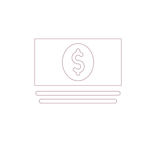 Icône web simple argent — Image vectorielle
