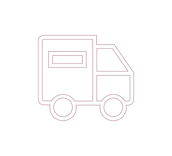 Icona web camion — Vettoriale Stock