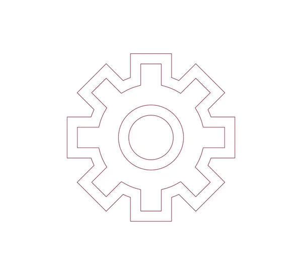Cogwheel icon illustration — Stock Vector