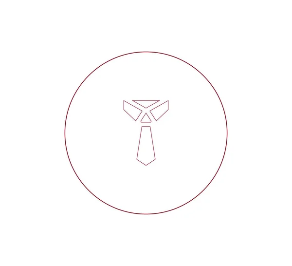 Nyakkendő lapos ikon — Stock Vector