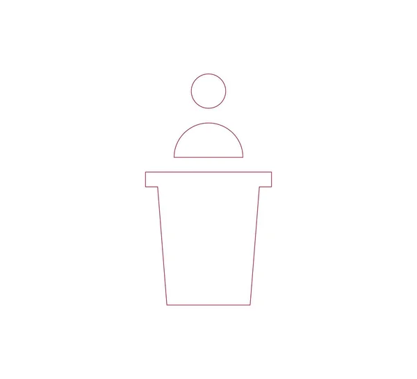 Icône web podium — Image vectorielle