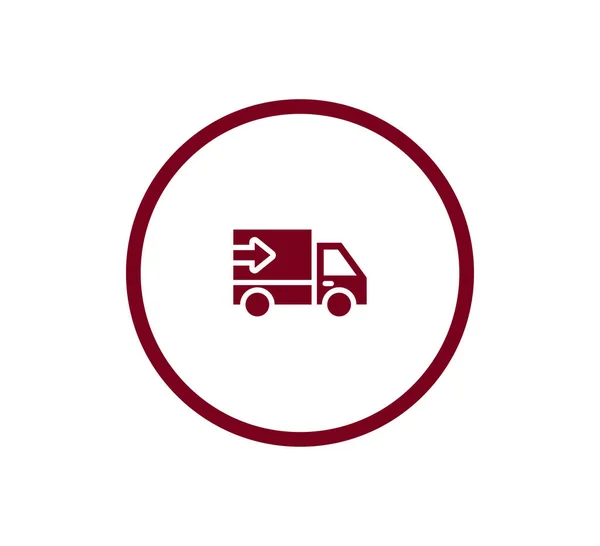 Icona web camion — Vettoriale Stock