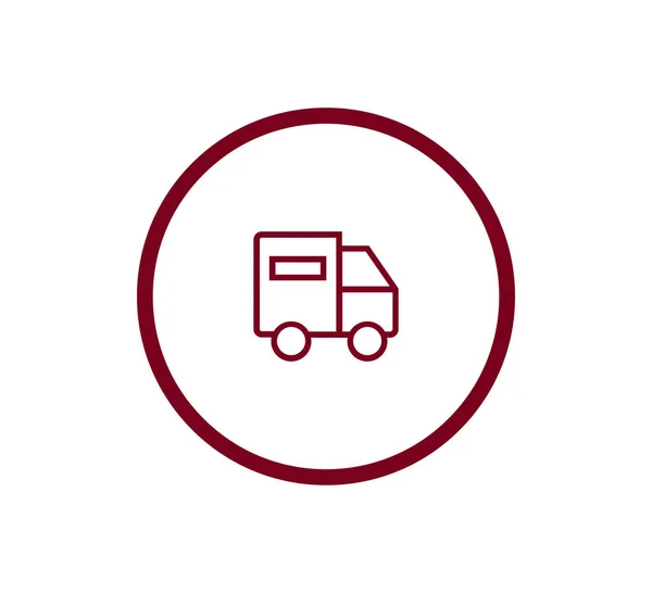 Icona web camion — Vettoriale Stock